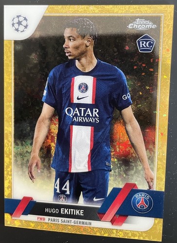 Hugo Ekitike 2023 Topps Chrome Gold Diamond /50