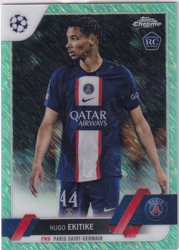 Hugo Ekitike 2023 Topps Chrome Green /399