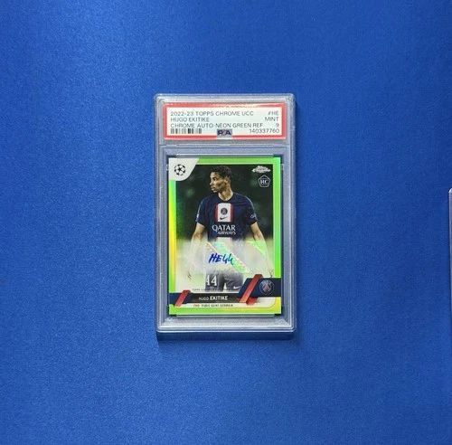 Hugo Ekitike 2022 Topps Chrome Green /99