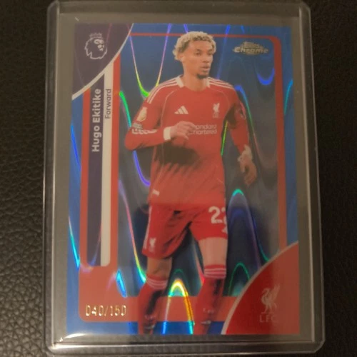 Hugo Ekitike 2026 Topps Chrome Numbered Parallel /150