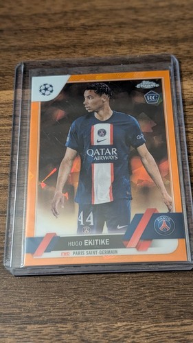 Hugo Ekitike 2022 Topps Chrome Orange /50