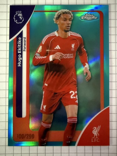Hugo Ekitike 2026 Topps Chrome Premier League /299