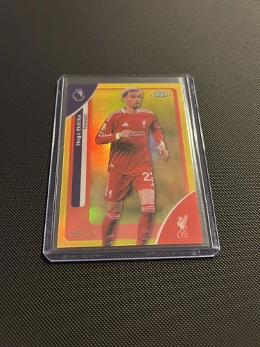 Hugo Ekitike 2026 Topps Chrome Premier League Gold /275