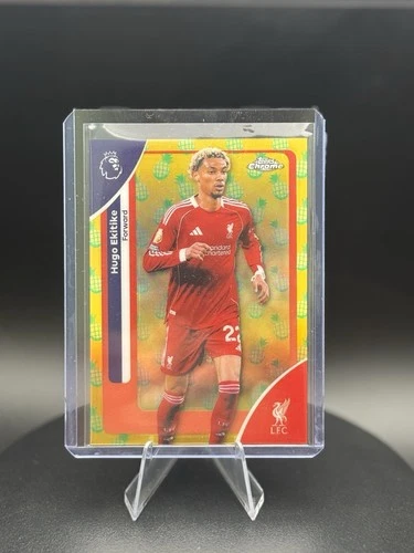 Hugo Ekitike 2026 Topps Chrome Premier League Pineapple Refractor #120