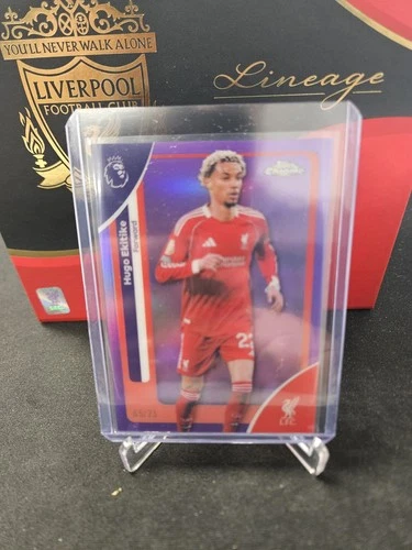 Hugo Ekitike 2025 Topps Chrome Premier League Purple 65/75