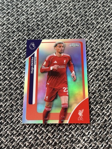 Hugo Ekitike 2026 Topps Chrome Premier League Silver Refractor
