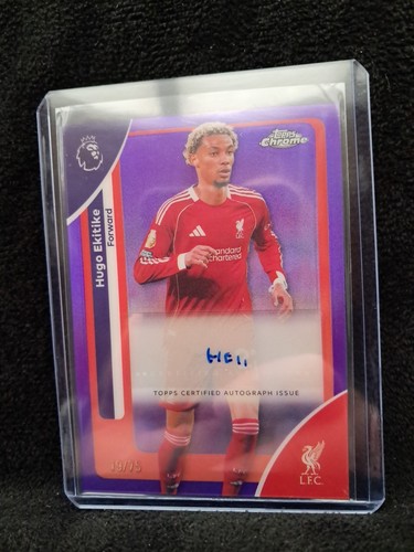 Hugo Ekitike 2020 Topps Chrome Purple /75