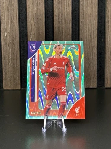 Hugo Ekitike 2025 Topps Chrome Raywave /199