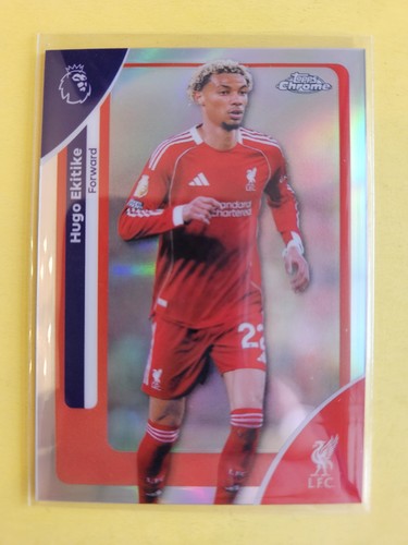 Hugo Ekitike 2026 Topps Chrome Refractor