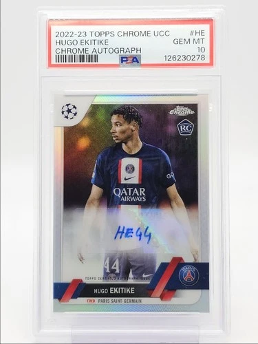 Hugo Ekitike 2022 Topps Chrome Refractor