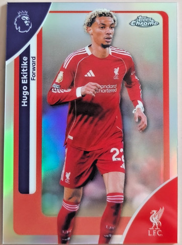 Hugo Ekitike 2026 Topps Chrome Refractor