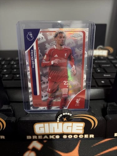 Hugo Ekitike 2023 Topps Chrome Retrofractor /92