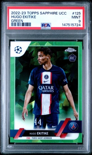 Hugo Ekitike 2022 Topps Chrome Sapphire /70