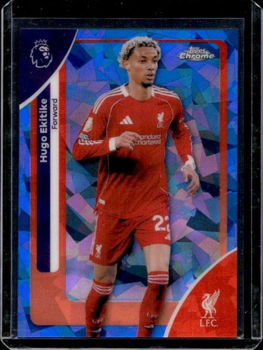 Hugo Ekitike 2026 Topps Chrome Sapphire