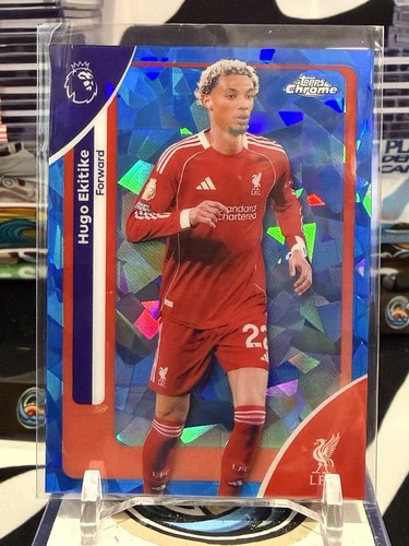 Hugo Ekitike 2025 Topps Chrome Sapphire