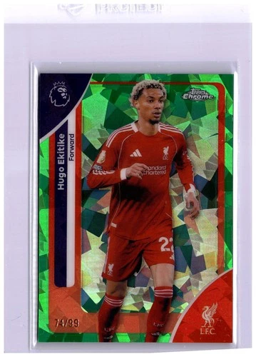 Hugo Ekitike 2025 Topps Chrome Sapphire /99