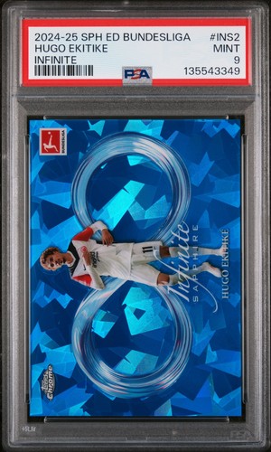 Hugo Ekitike 2024 Topps Chrome Sapphire Edition
