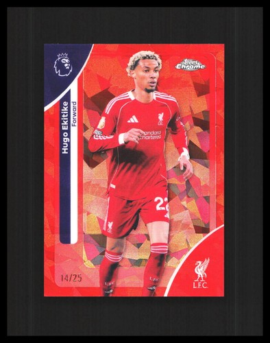 Hugo Ekitike 2022 Topps Chrome Sapphire Orange /25