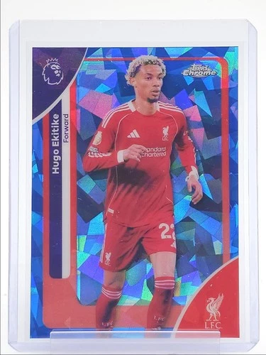 Hugo Ekitike 2026 Topps Chrome Sapphire Refractor