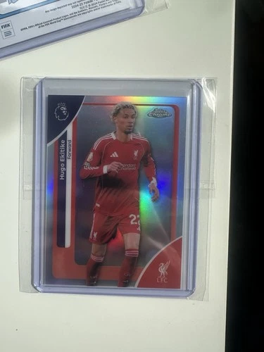 Hugo Ekitike 2025 Topps Chrome Silver Refractor