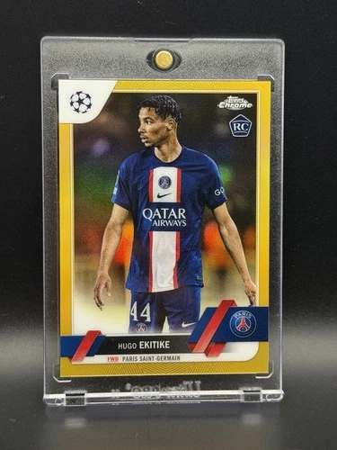 Hugo Ekitike 2023 Topps Chrome True Gold /50