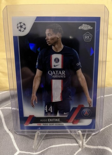 Hugo Ekitike 2022 Topps Chrome UCL Sapphire