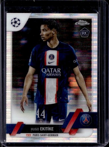 Hugo Ekitike 2022 Topps Chrome UEFA Pulsar Refractor