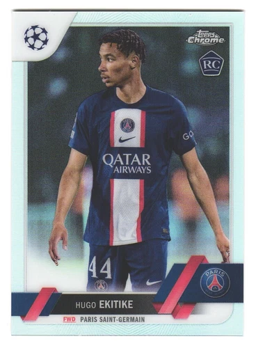 Hugo Ekitike 2022 Topps Chrome UEFA UCL Refractor