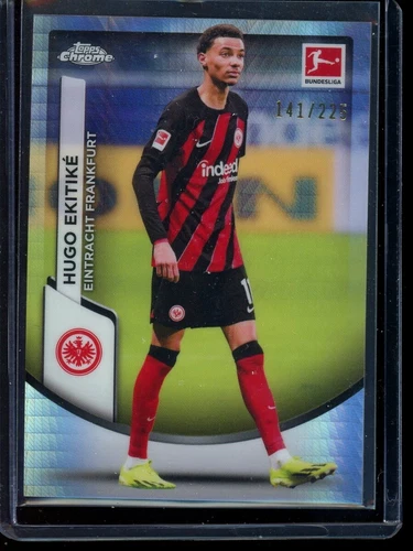 Hugo Ekitike 2023 Topps Cromo Bundesliga Prism Refractor /225