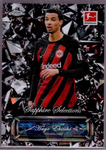 Hugo Ekitike 2023 Topps Cromo Bundesliga Zafiro /10