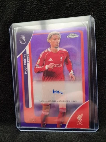 Hugo Ekitike 2026 Topps Cromo Premier League Purple /75