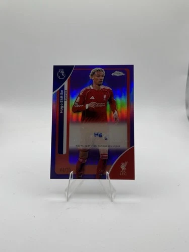 Hugo Ekitike 2026 Topps Cromo Premier League Purple Refractor /75
