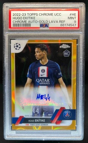 Hugo Ekitike 2022 Topps Cromo UEFA Gold Lava Refractor #CA-HE