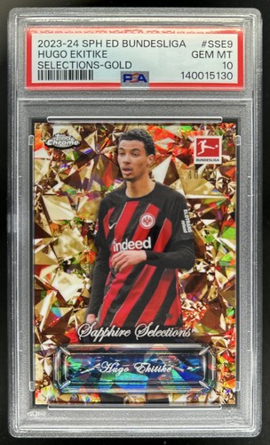 Hugo Ekitike 2023 Topps Cromo Zafiro Oro /50