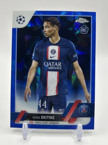 Hugo Ekitike 2022 Topps Cromo Zafiro Sapphire