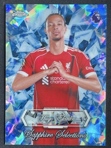 Hugo Ekitike 2025 Topps Cromo Zafiro Zafiro