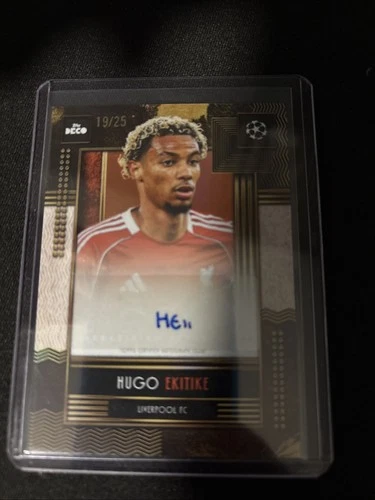Hugo Ekitike 2025 Topps Deco Orange /25
