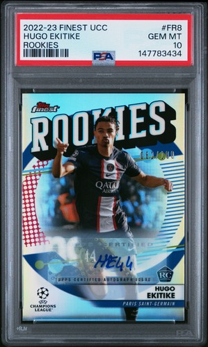 Hugo Ekitike 2022 Topps Finest 082/100