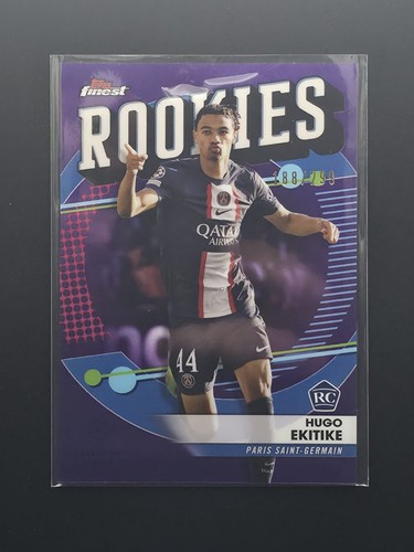 Hugo Ekitike 2023 Topps Finest 188/299