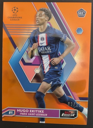 Hugo Ekitike 2023 Topps Finest /25