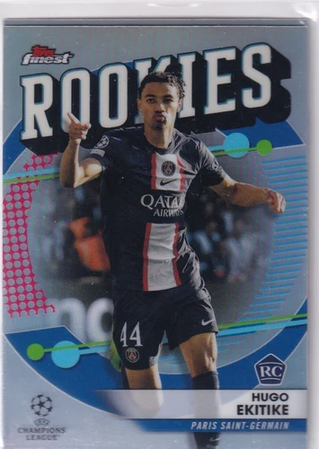 Hugo Ekitike 2022 Topps Finest Argent