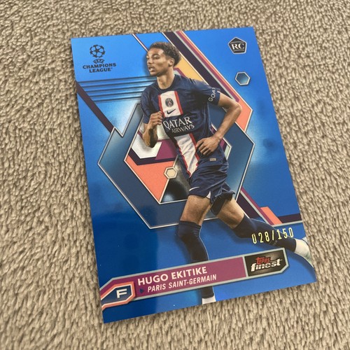 Hugo Ekitike 2022 Topps Finest Blue /150