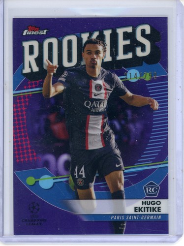 Hugo Ekitike 2023 Topps Finest Purple /299