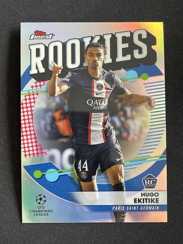 Hugo Ekitike 2023 Topps Finest Refractor