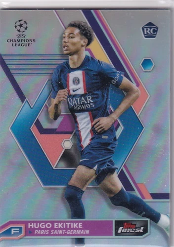 Hugo Ekitike 2022 Topps Finest Silver Refractor