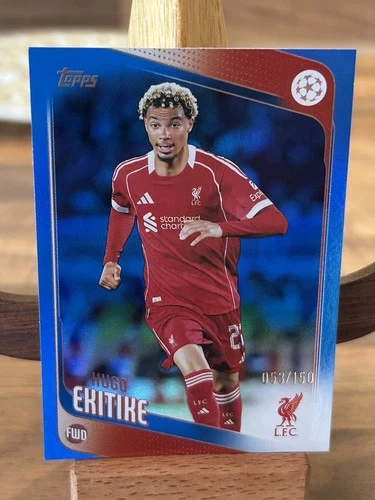 Hugo Ekitike 2025 Topps Flagship Blue /150