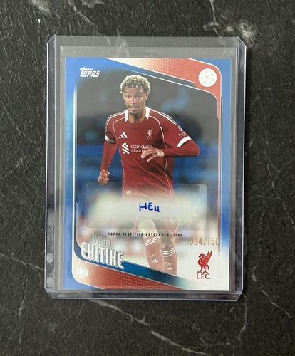 Hugo Ekitike 2025 Topps Flagship Blue /150