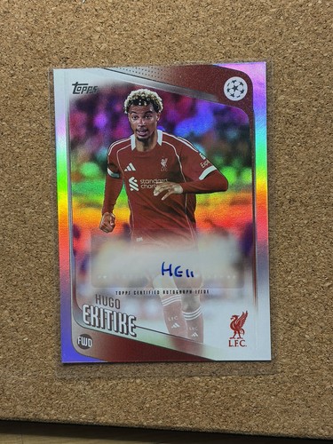 Hugo Ekitike 2025 Topps Flagship UEFA Refractor