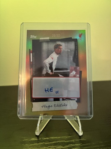 Hugo Ekitike 2025 Topps Focus Dorado /50