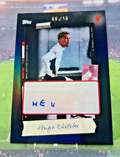 Hugo Ekitike 2025 Topps Focus Noir /10